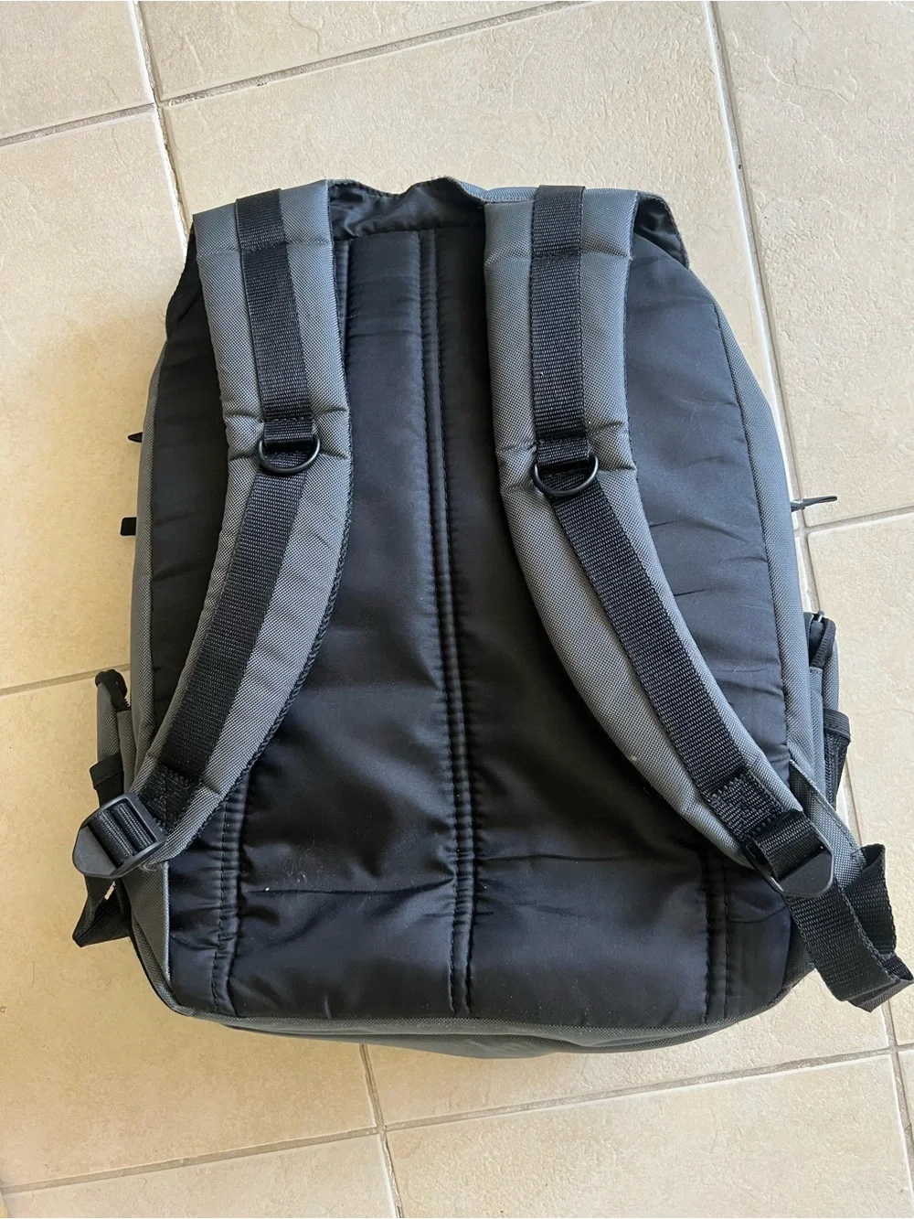 Targus Gray and Black Large Travel Backpack 5 layers